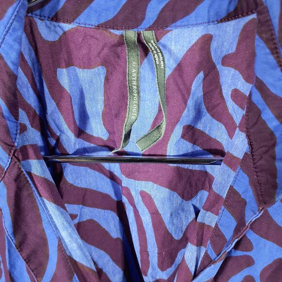 Anthropologie Twist Waist Midi Shirt Dress Size XS - Picture 5 of 6